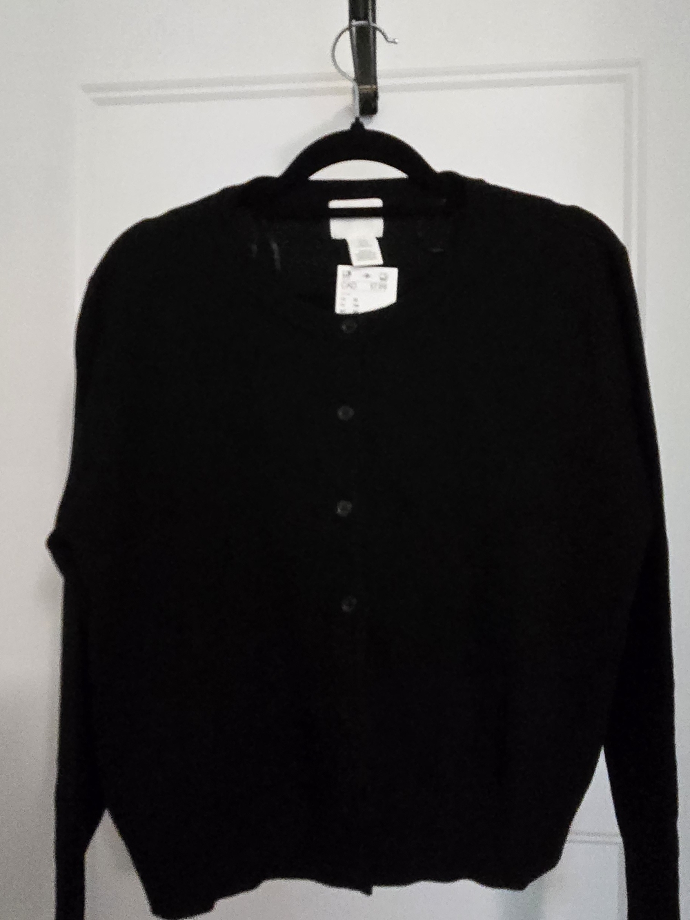 H&M Black Button-Up Women's Cardigan